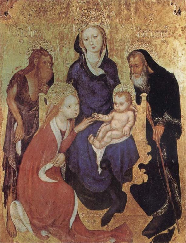 ALTICHIERO da Zevio The Mystic Marriage of St Catherine France oil painting art